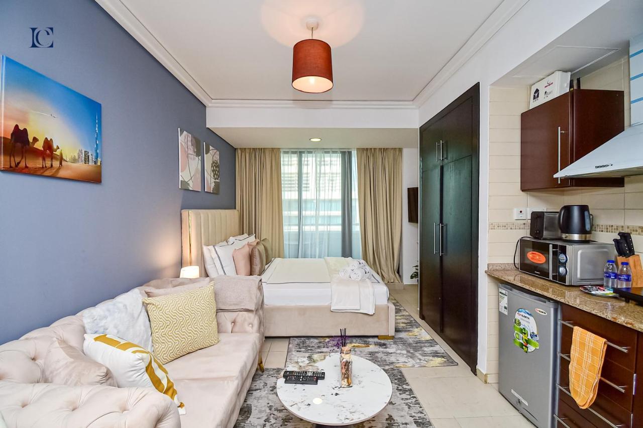 Luxury Escapes - Modern Studio Apt - Metro, Beach & Mall Mins Away Dubai Buitenkant foto
